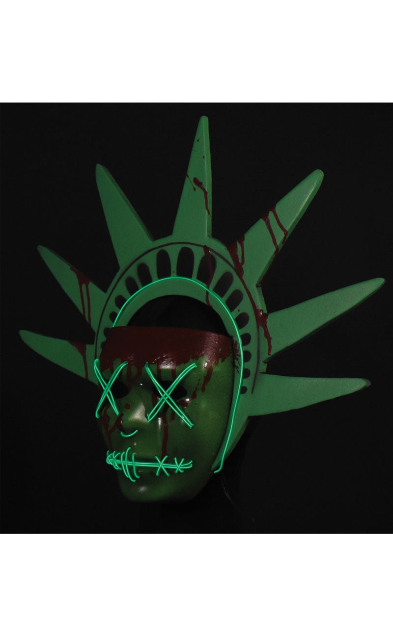 The Purge Light Up Liberty Mask - Joke.co.uk