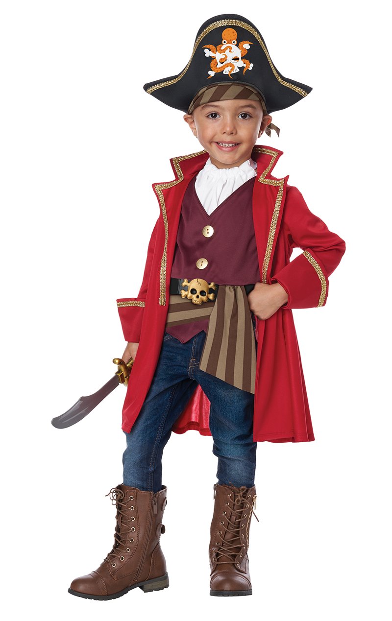Toddler Pirate Cap N Shorty Costume - Joke.co.uk