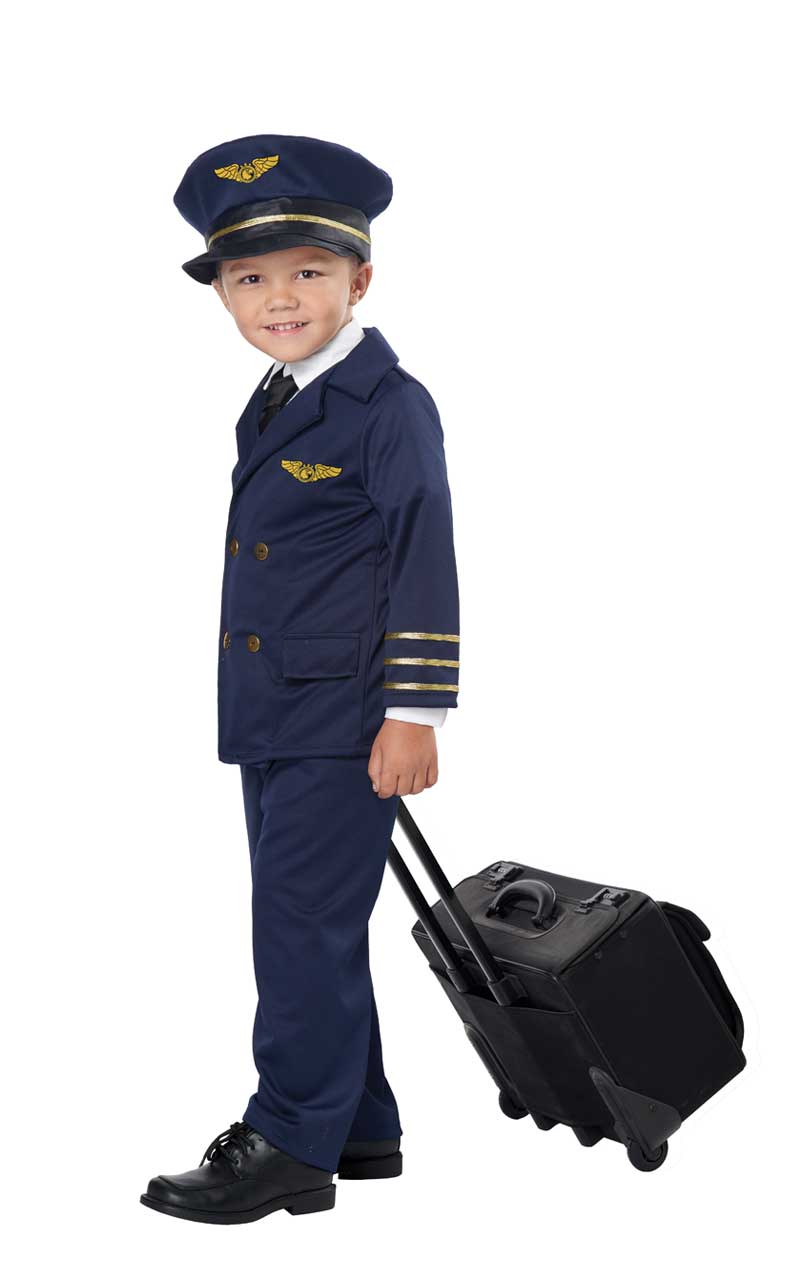 Toddler Unisex Pint-Sized Pilot Costume - Joke.co.uk