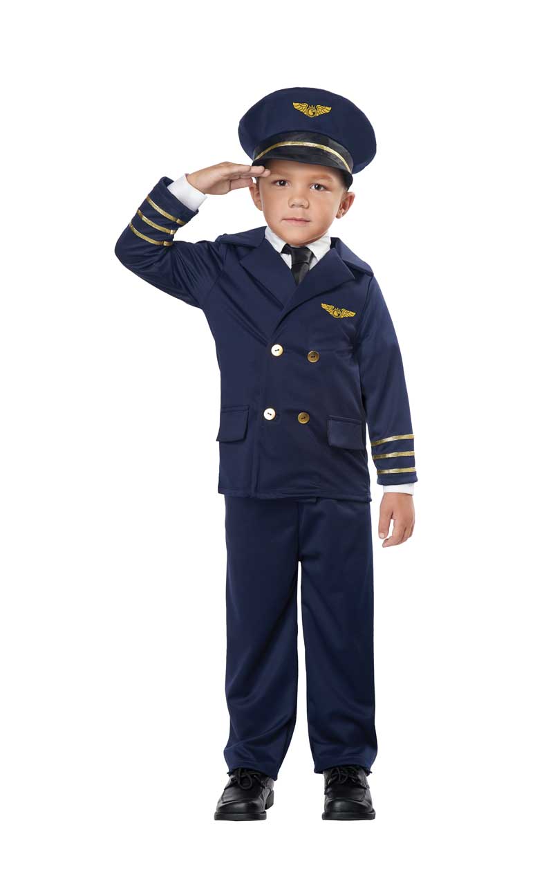 Toddler Unisex Pint-Sized Pilot Costume - Joke.co.uk