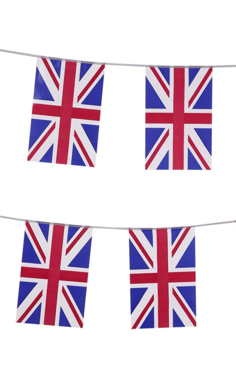 Union Jack Square Bunting Decoration - Joke.co.uk