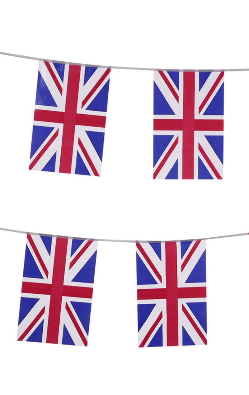 Union Jack Square Bunting Decoration - Joke.co.uk