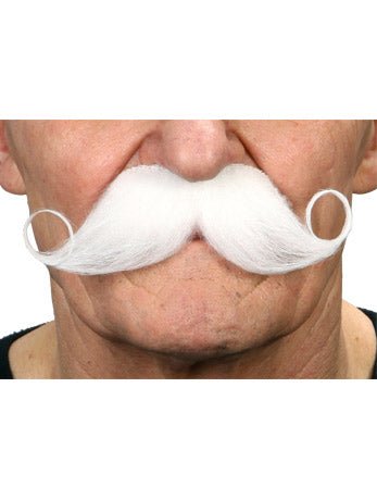 White Sheriff Moustache - Joke.co.uk