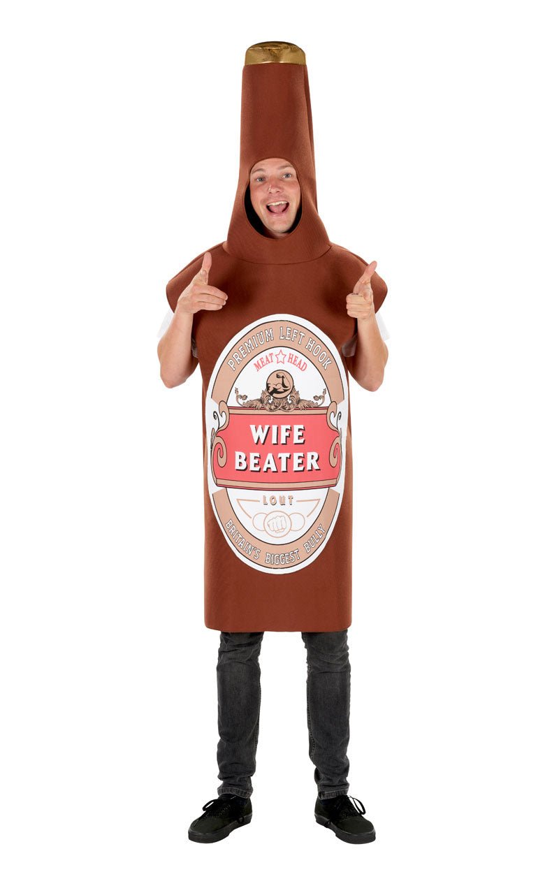 Wife Beater Beer Bottle Costume - Joke.co.uk