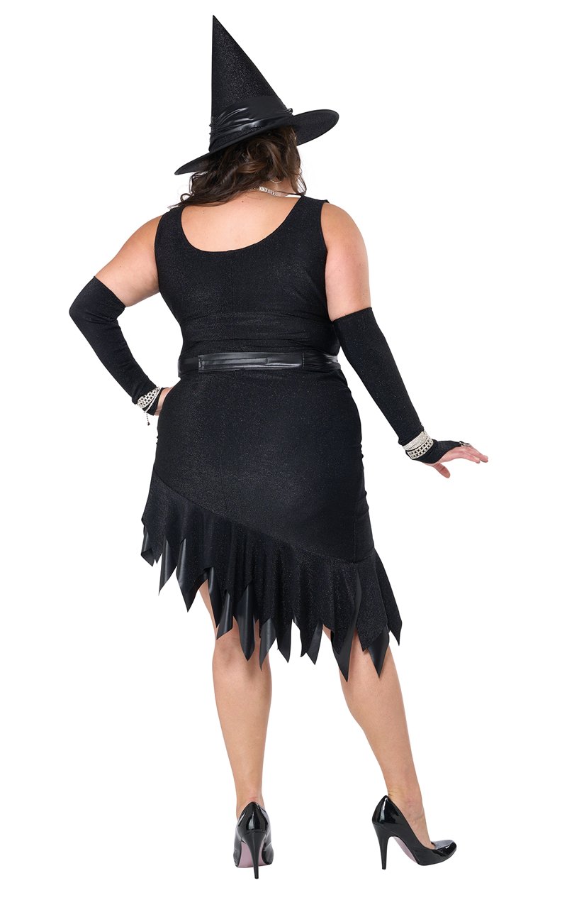Black witch dress plus size 2025