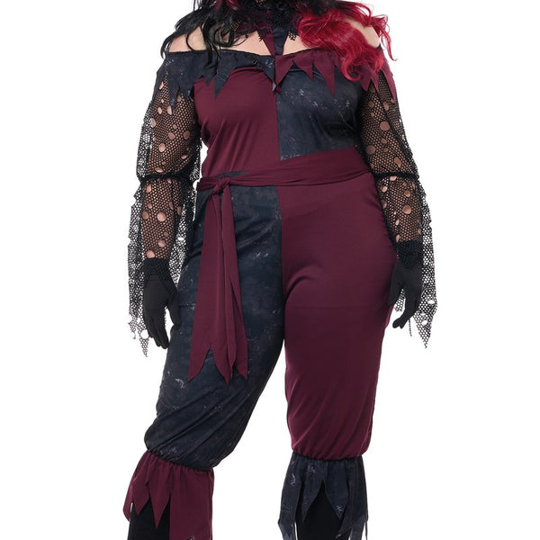 Womens Psycho Jester Plus Size Costume joke