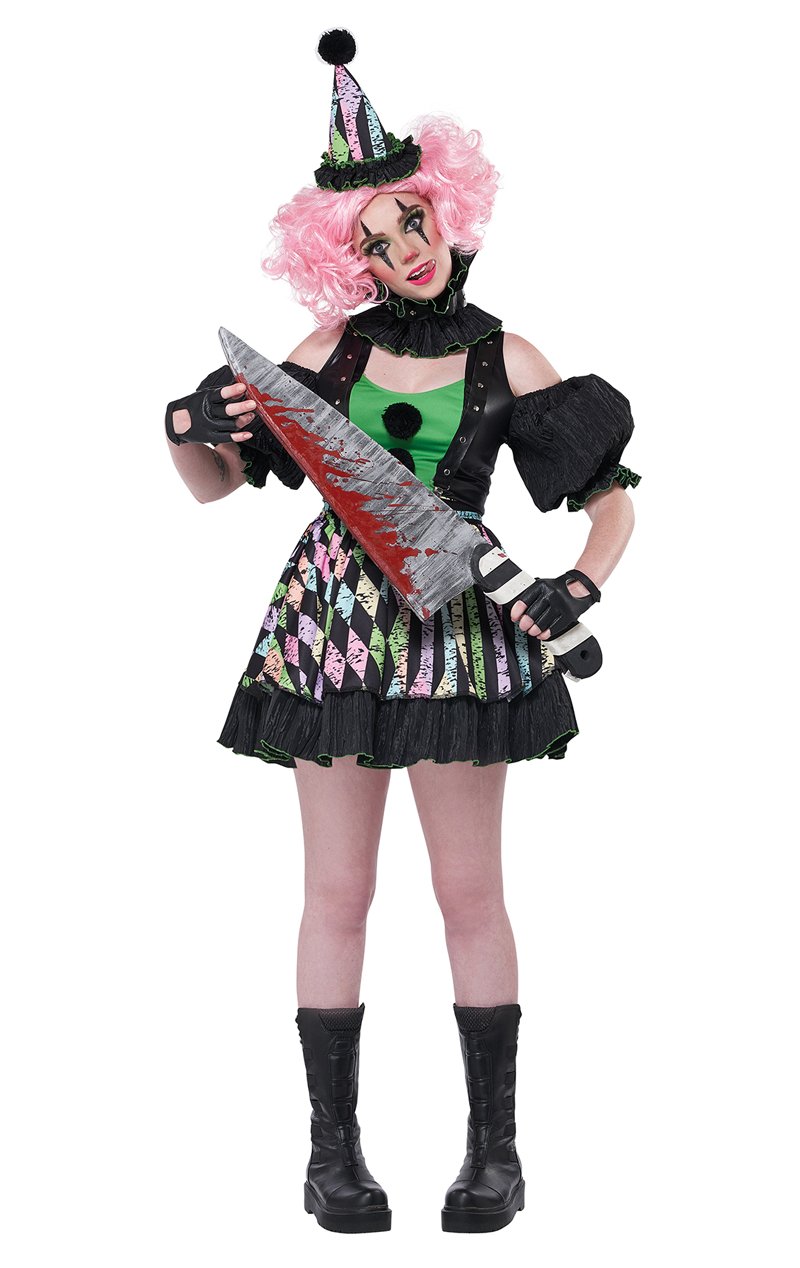 Womens Sweet But Psycho Clown Costume - Joke.co.uk