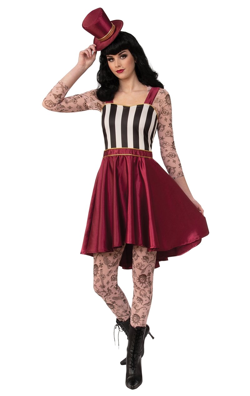 Womens Tattooed Lady Costume - Joke.co.uk